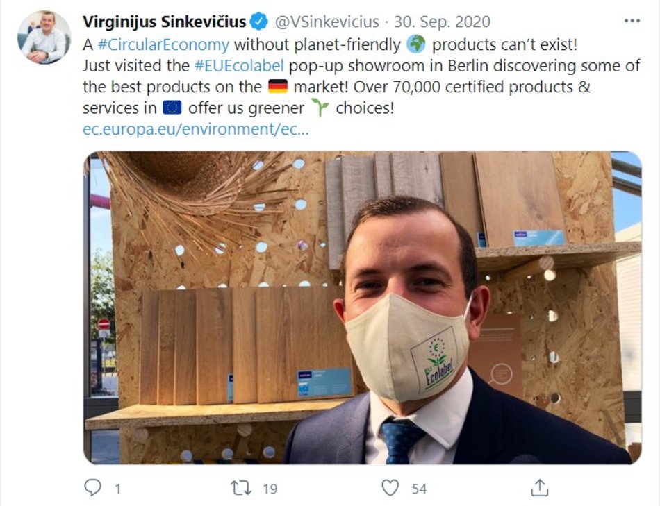 Besuch des EU-Kommissars - Twitter Beitrag